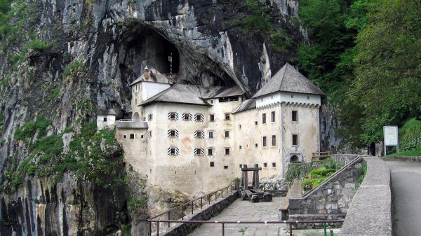 Free predjama castle in slovenia hd travel wallpaper download