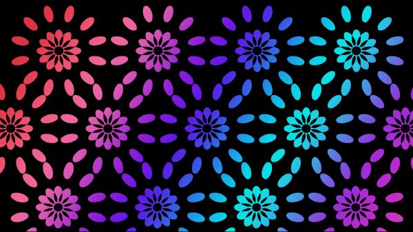 Free purple blue artistic gradient flower hd abstract wallpaper download