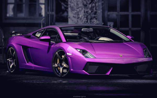 Free purple lamborghini gallardo wallpaper download