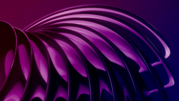 Free purple neon wing wallpaper download