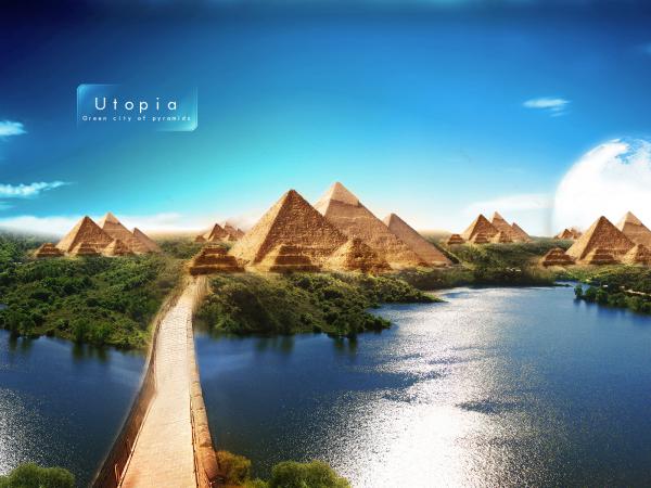 Free pyramids of utopia wallpaper download