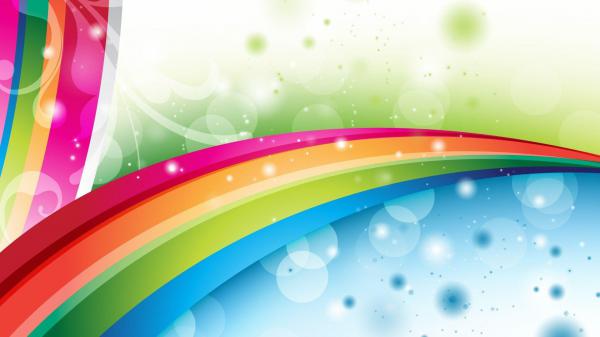 Free rainbow hd abstract wallpaper download