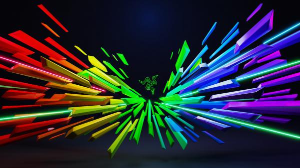 Free razer colorful abstract 4k wallpaper download