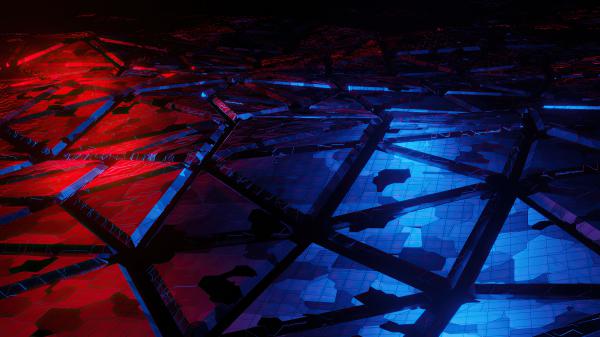 Free red and blue broken abstract 4k hd abstract wallpaper download