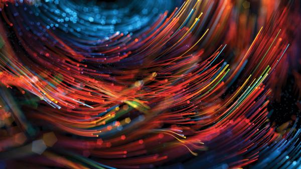 Free red and blue strings 4k hd abstract wallpaper download