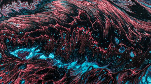 Free red and blue waves 4k 5k hd abstract wallpaper download