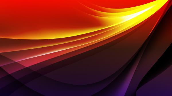 Free red and yellow light hd abstract wallpaper download