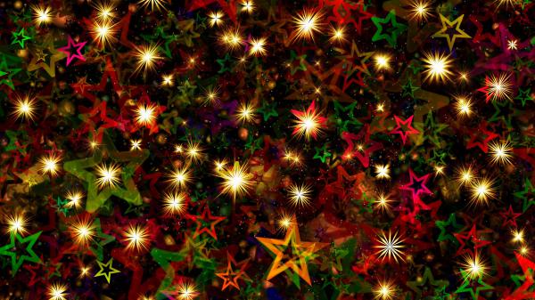 Free red green yellow glitter stars texture 4k hd abstract wallpaper download