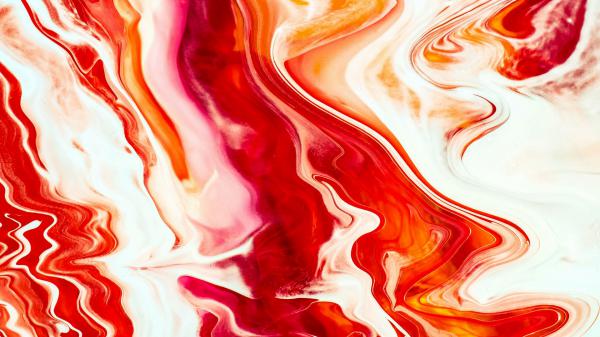 Free red orange paint stains distortion hd abstract wallpaper download