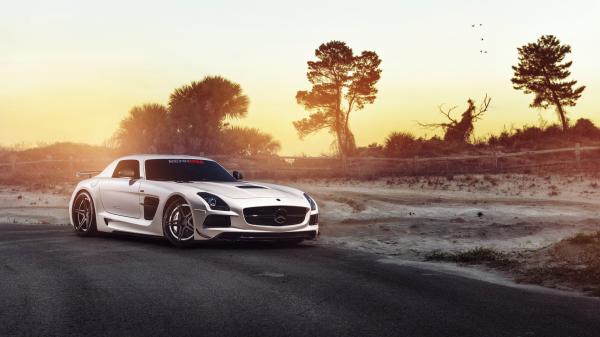 Free renntech mercedes benz sls black series 4k wallpaper download