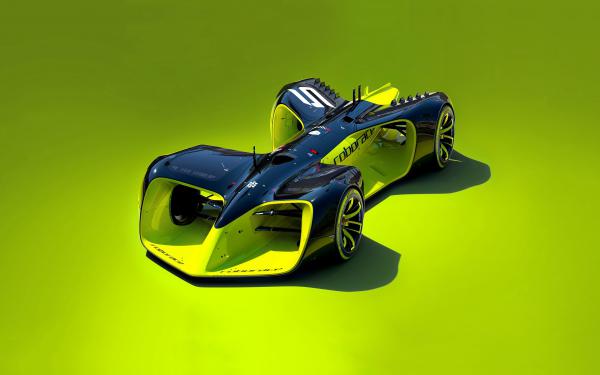 Free roborace driverless electric car wallpaper download