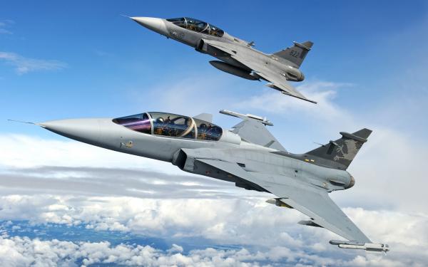 Free saab jas 39 gripen fighters 4k wallpaper download