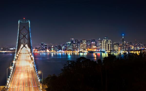 Free san francisco at night wallpaper download