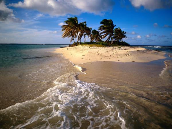 free sandy island caribbean wallpaper download