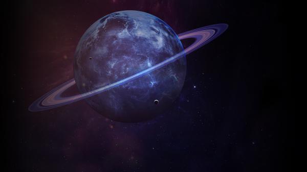 Free saturn planet dark wallpaper download