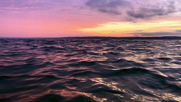 free seascape after sunset 4k wallpaper download