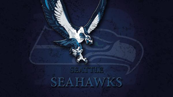 Free seattle eagle logo in blue background hd seattle seahawks wallpaper download