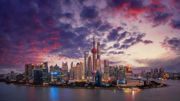 Free shanghai city china 4k hd wallpaper download