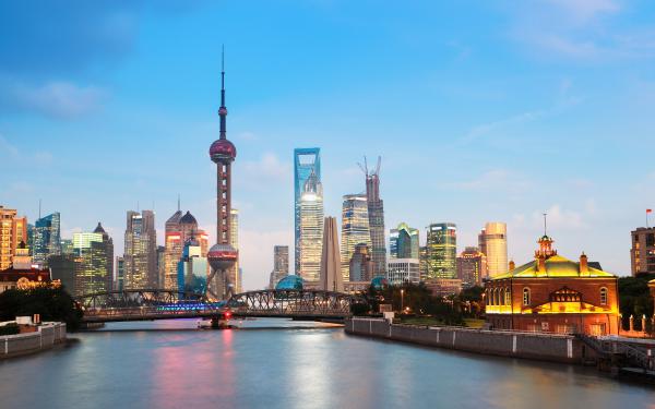 Free shanghai cityscape wallpaper download