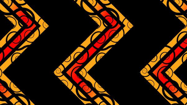 Free shapes zigzag geometry yellow and red hd abstract wallpaper download