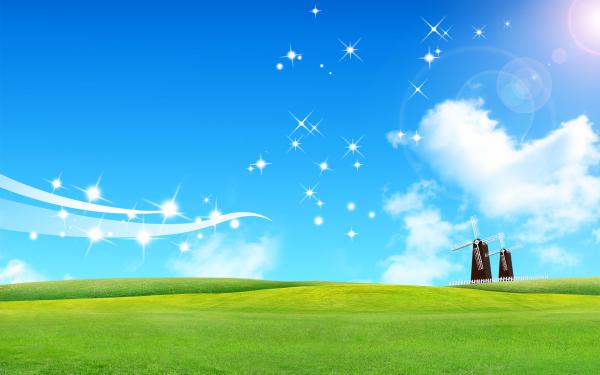 Free shining sky wallpaper download