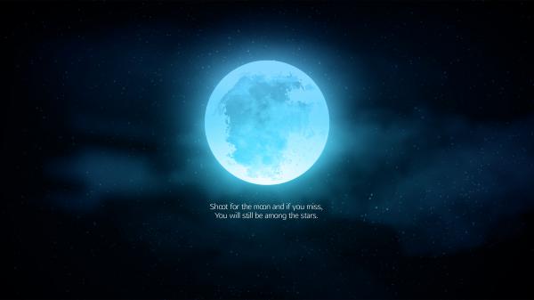 Free shoot for moon quote wallpaper download