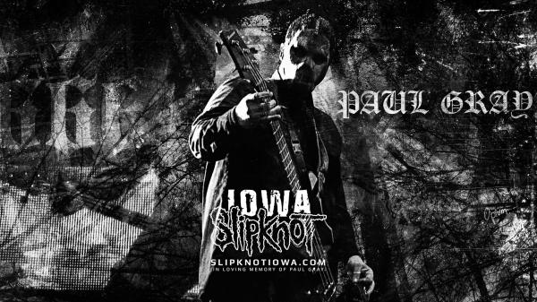 Free slipknot paul gray with guitar in black background hd music wallpaper download