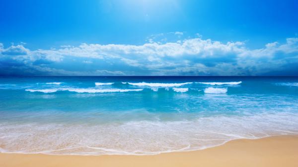 free small sea wave hdtv 1080p wallpaper download