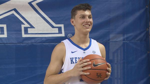 Free smiley tyler herro is having basketball in hands while posing for a photo hd sports wallpaper download