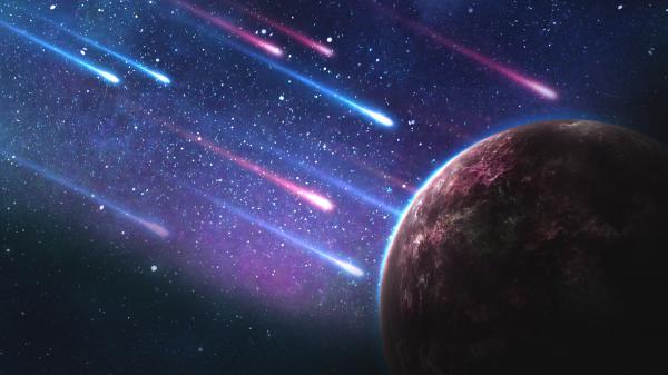 Free space meteorites 4k wallpaper download