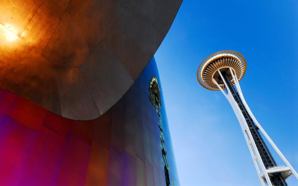 Free space needle tower seattle wallpaper download