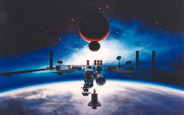 Free space station freedom 4k wallpaper download