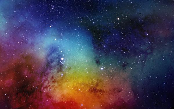 Free spacescape watercolor painting wallpaper download