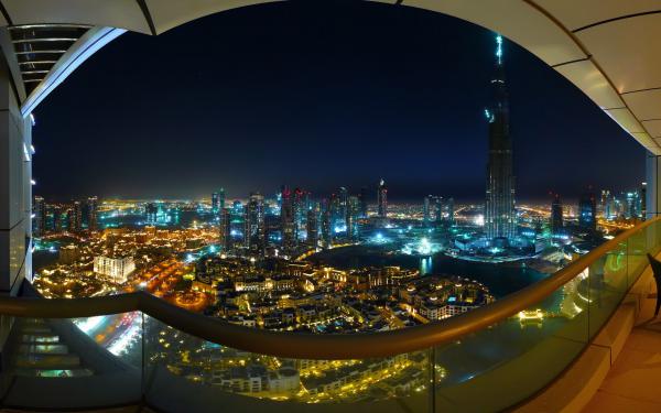 Free spectacular dubai city view wallpaper download