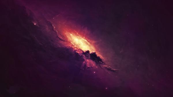 Free spiral galaxy art 4k wallpaper download