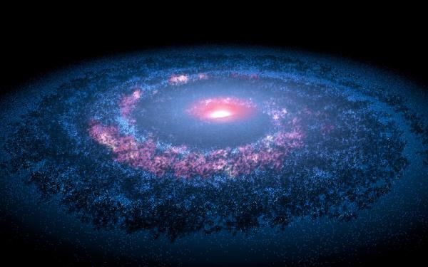 Free spiral galaxy spitzer telescope 4k wallpaper download