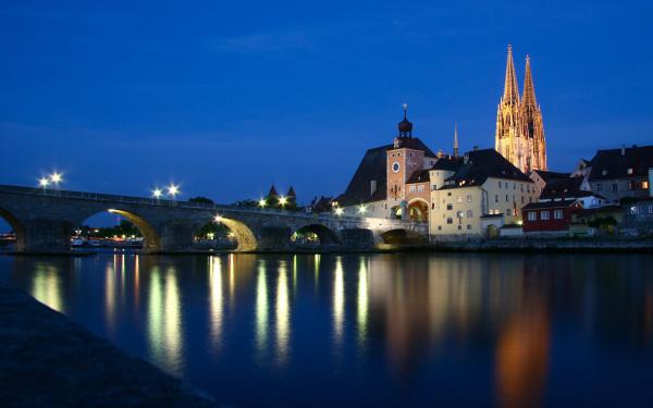 Free steinerne bruecke regensburg wallpaper download