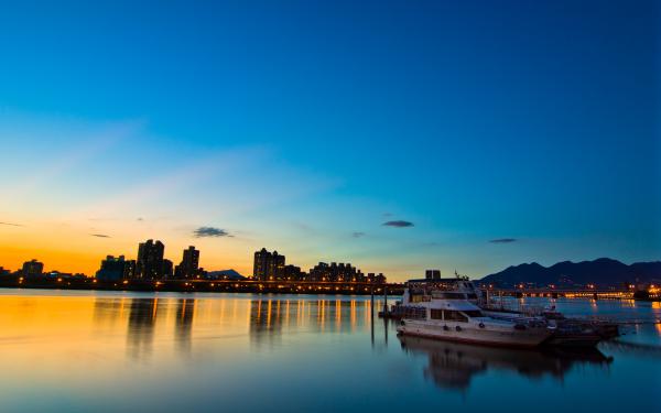 Free sunset in taipei wallpaper download