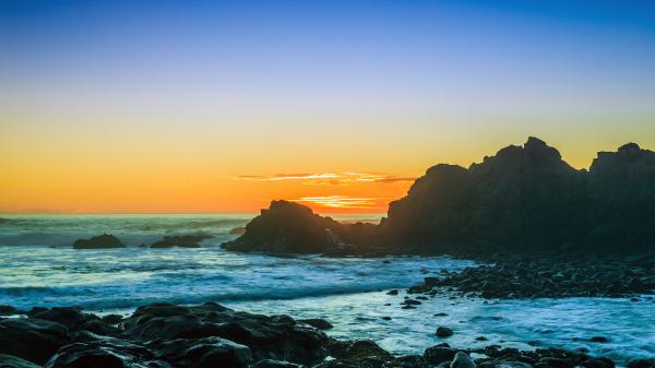 free sunsets at cape arago beach 4k wallpaper download