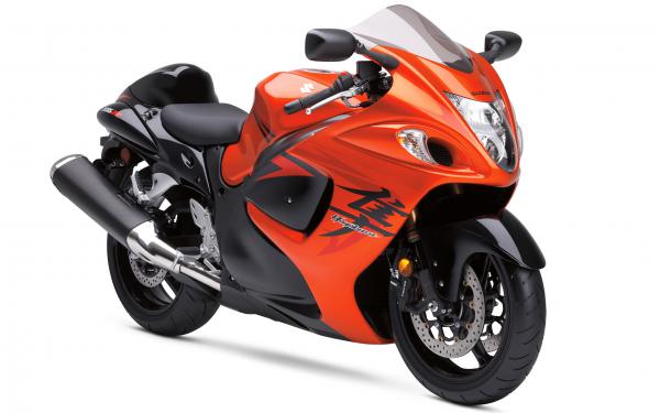 Free suzuki hayabusa orange bike wallpaper download