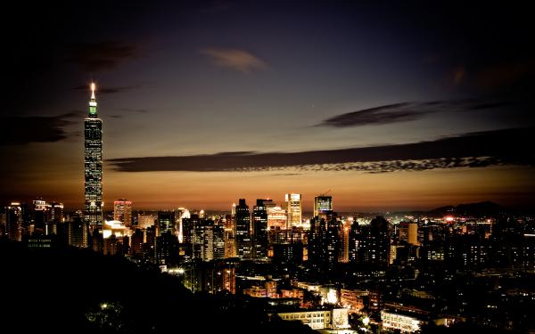 Free taipei skyline wallpaper download