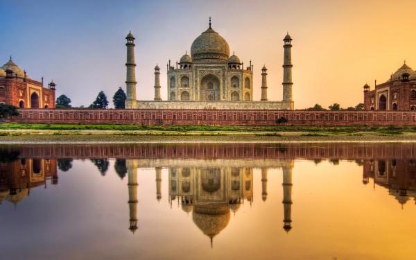 Free taj mahal india hdr wallpaper download