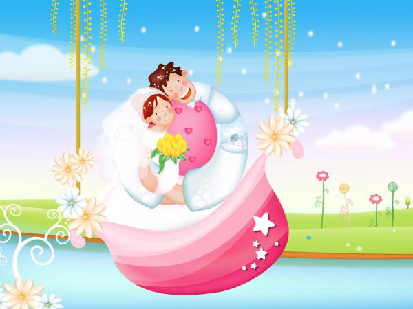 Free the couple love boat wallpaper download