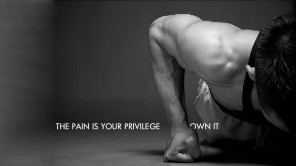 Free the pain is your privillege own it hd inspirational wallpaper download