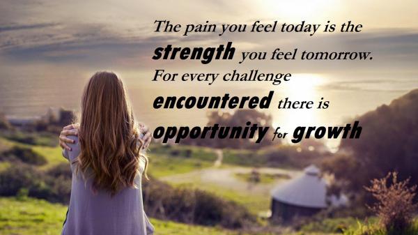 Free the pain you feel today is the strength you feel tomorrow hd inspirational wallpaper download