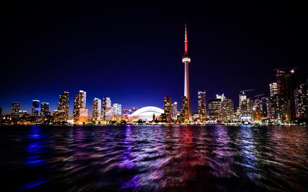 Free toronto nightscape wallpaper download