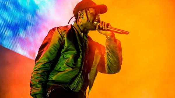 Free travis scott is singing in colorful background hd travis scott wallpaper download