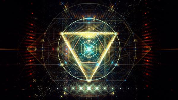 Free triangle abstract art 4k wallpaper download