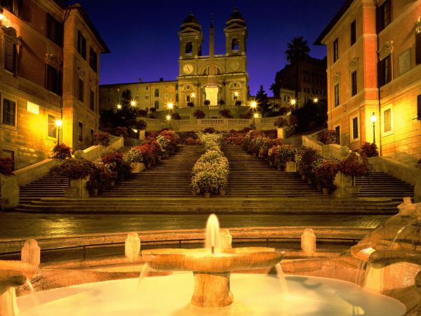 Free trinita dei monti church italy wallpaper download