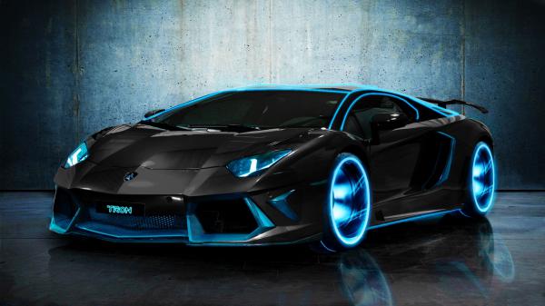 Free tron lamborghini aventador wallpaper download